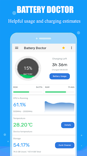 Battery Doctor, Junk Cleaner Apps