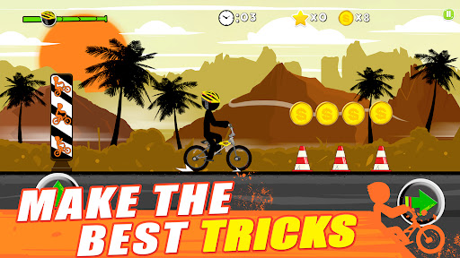Stickman Bike : Pro Ride Apps