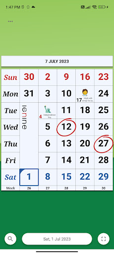 Monthly Calendar & Holiday Apps