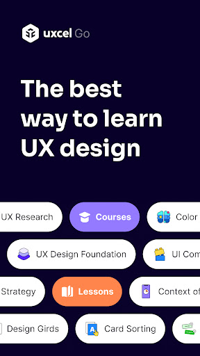 UX Design, UI Learn: Uxcel Go Apps