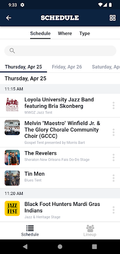 New Orleans Jazz Festival Apps