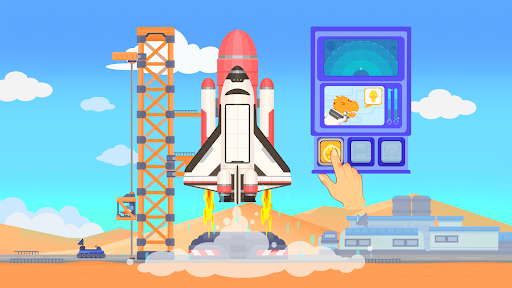 Dinosaur Rocket Games for kids Apps