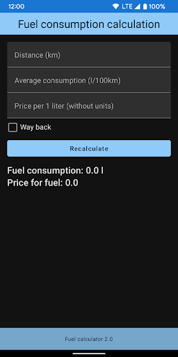 Fuel calculator Apps