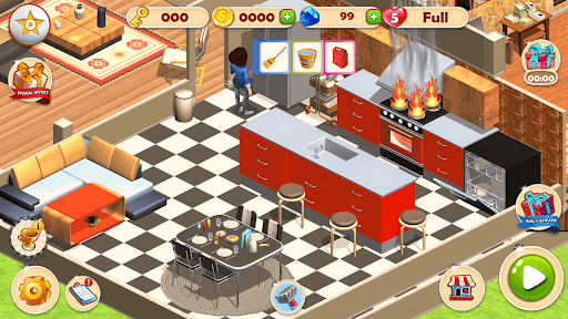Home Design Diary: Build a House Restaurant Games Apps