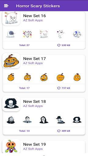 Horror stickers for WhatsApp Apps