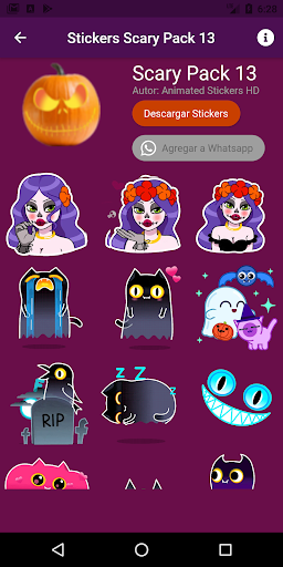 Animated Scary Stickers. Apps