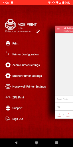 Mobi Print Apps
