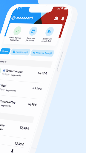 Mooncard: expenses management Apps