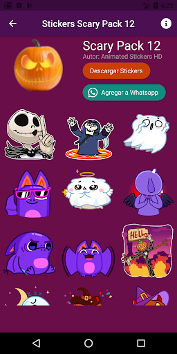 Animated Scary Stickers. Apps