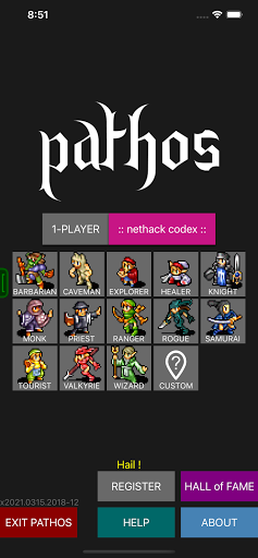 Pathos: Nethack Codex Apps