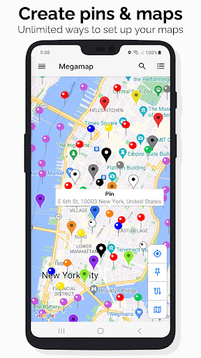 Megamap - Create pins & maps Apps