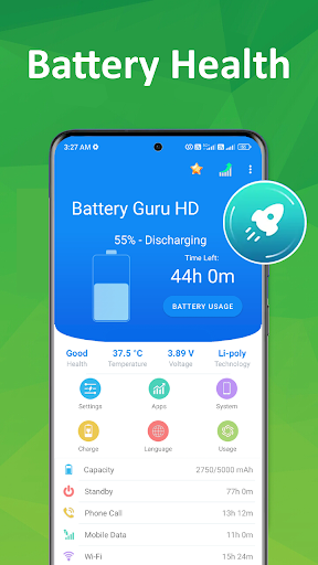 Battery Guru HD Apps