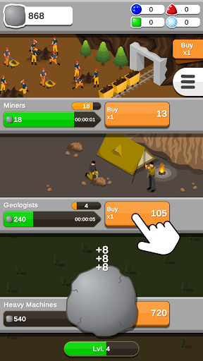 Rock Collector - Idle Clicker Apps