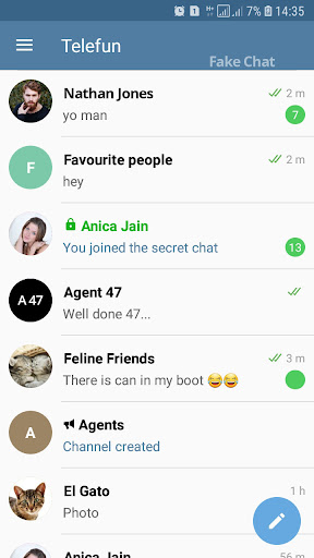 Telefun Fake chat maker Prank Apps