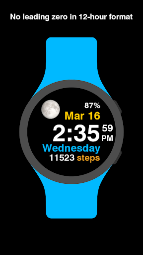 Moon Steps Watch Face Apps