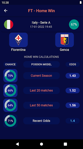 Poisson Football Predictions Apps