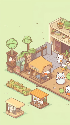 Meow Meow Cafe: Idle food Bar Apps