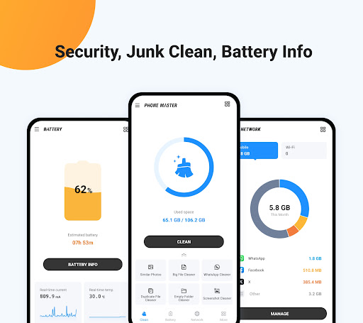 Junk Cleaner - Ora PhoneMaster Apps
