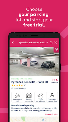 Yespark: parking lot rental Apps