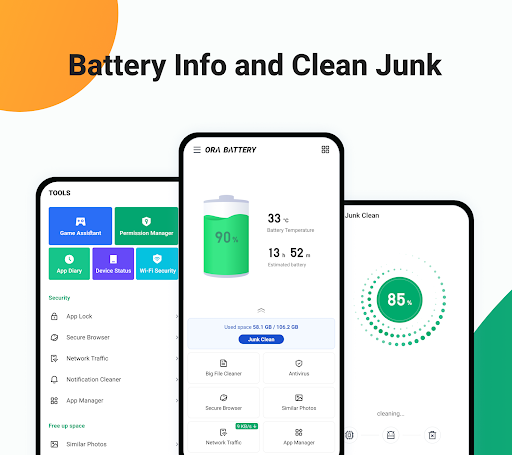 Ora Battery, Cleaner Antivirus Apps