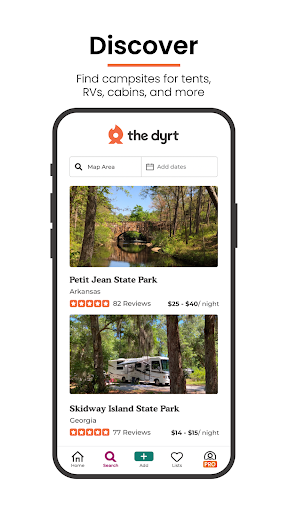 The Dyrt: Tent & RV Camping Apps