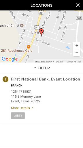 First National Bank - Evant Apps