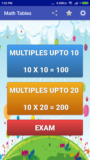 Maths Multiplication Tables Apps