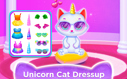 Unicorn Cat Princess Baby Game Apps