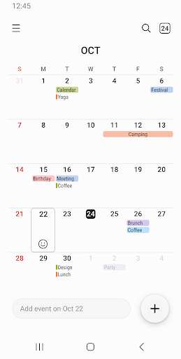 Samsung Calendar Apps